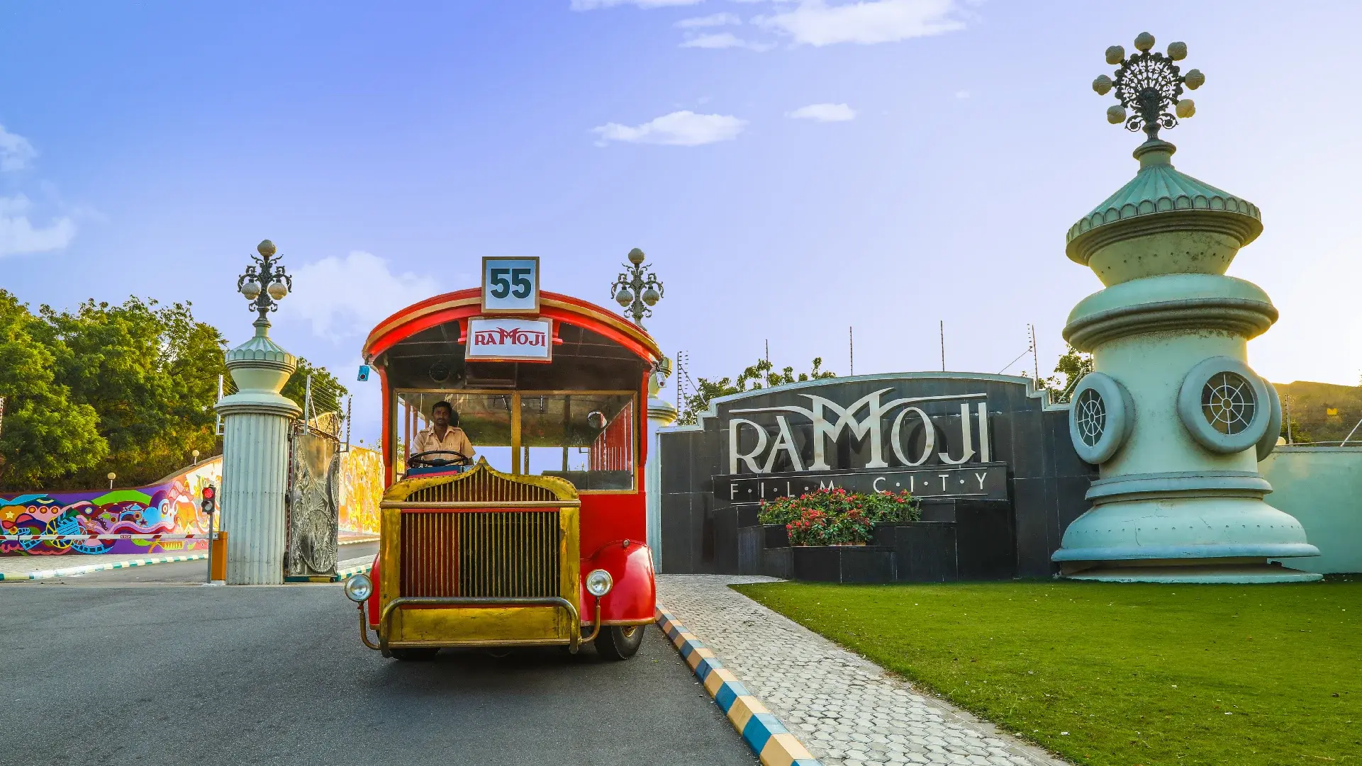 Ramoji Film City + Sanghi Temple